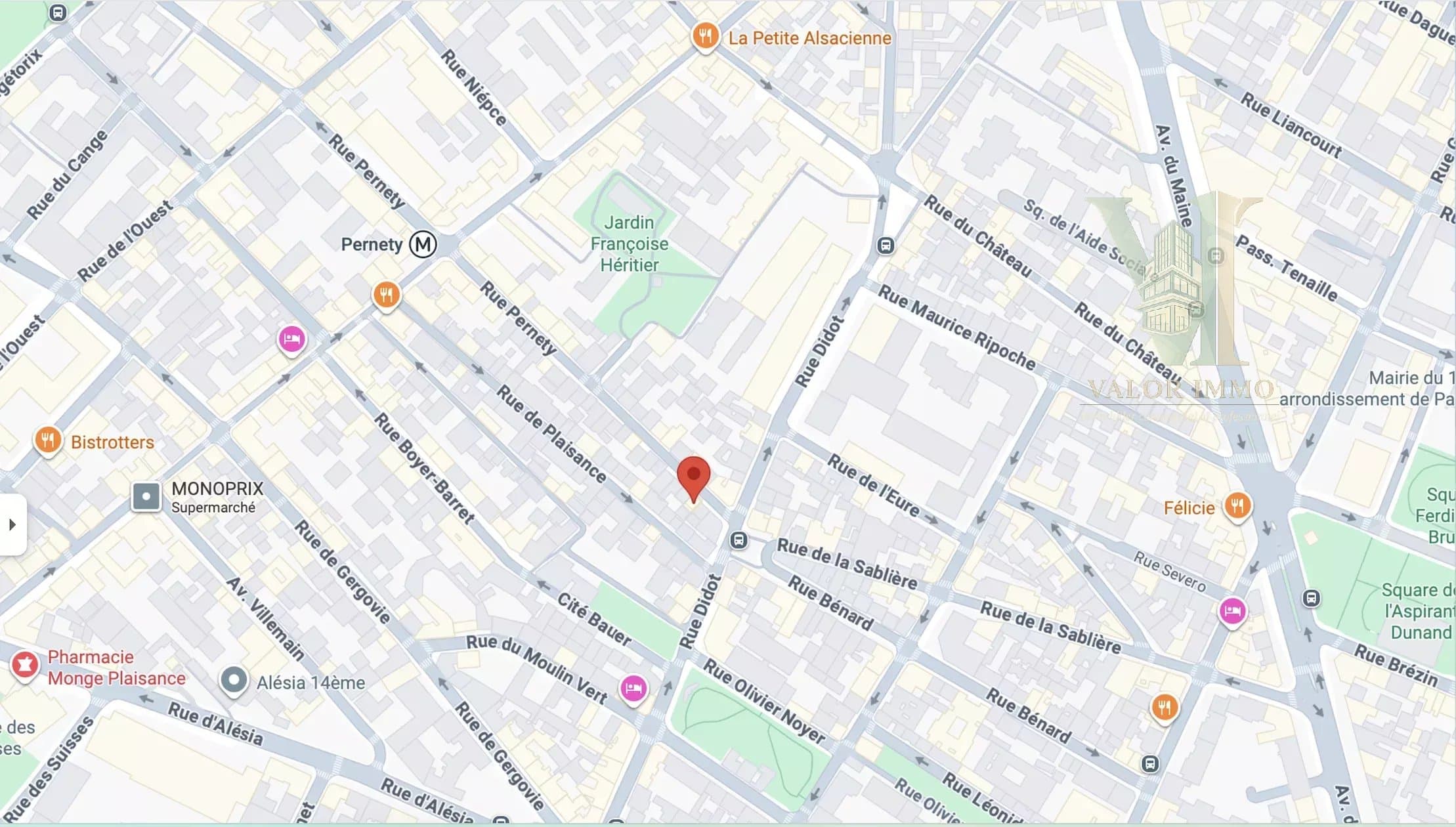 Local commercial 31 m² avec extraction professionnelle — Plaisance, Paris 14ème