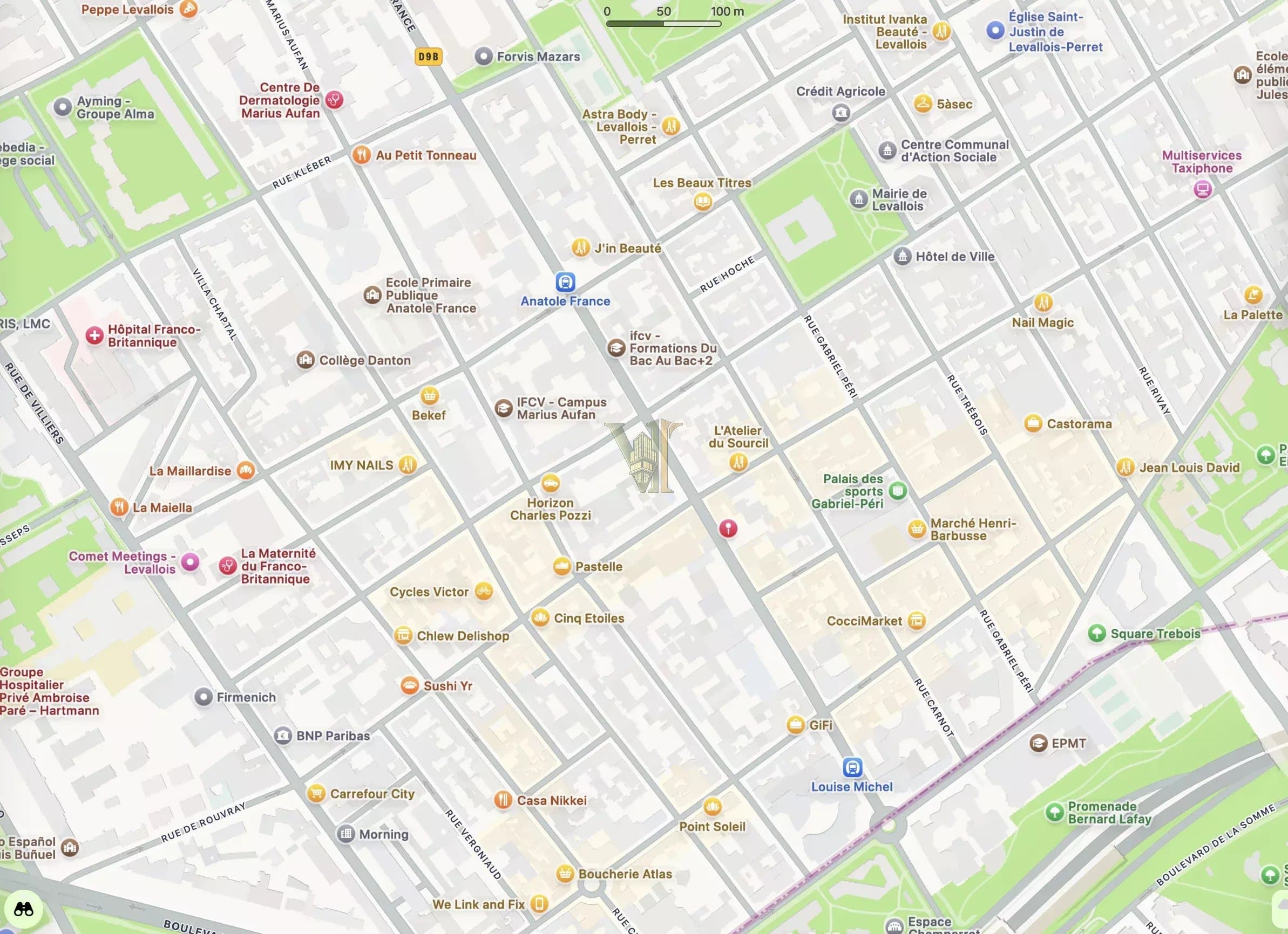 Local commercial de 44 m² à louer à Levallois-Perret