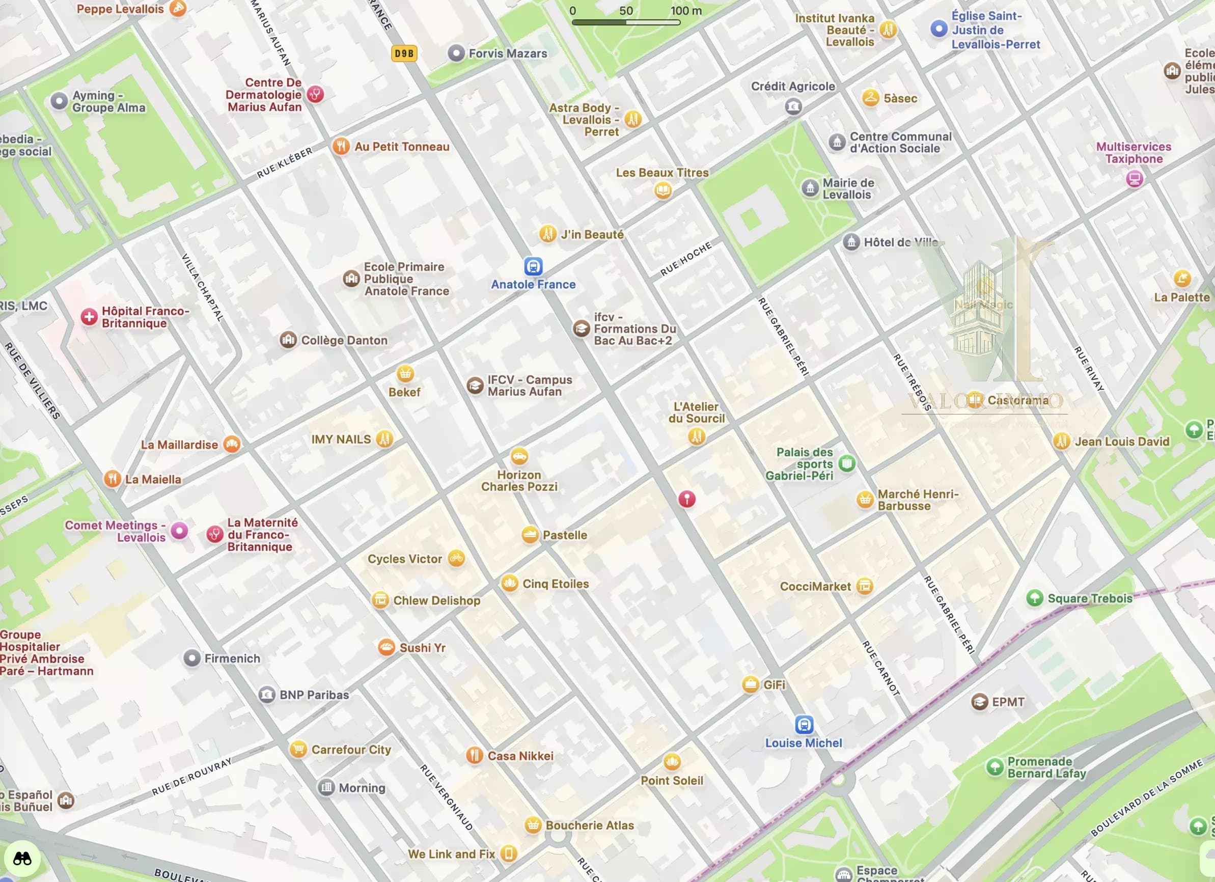 Local commercial de 44 m² à louer à Levallois-Perret