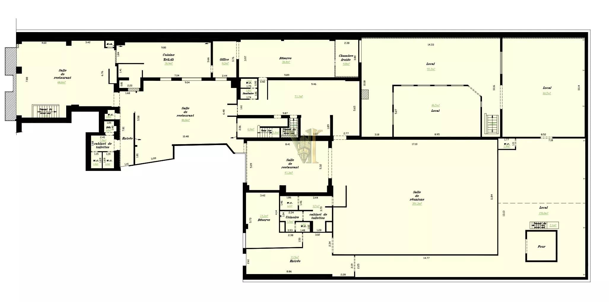 Entrepôt spacieux de 2193 m² à Saint-Denis