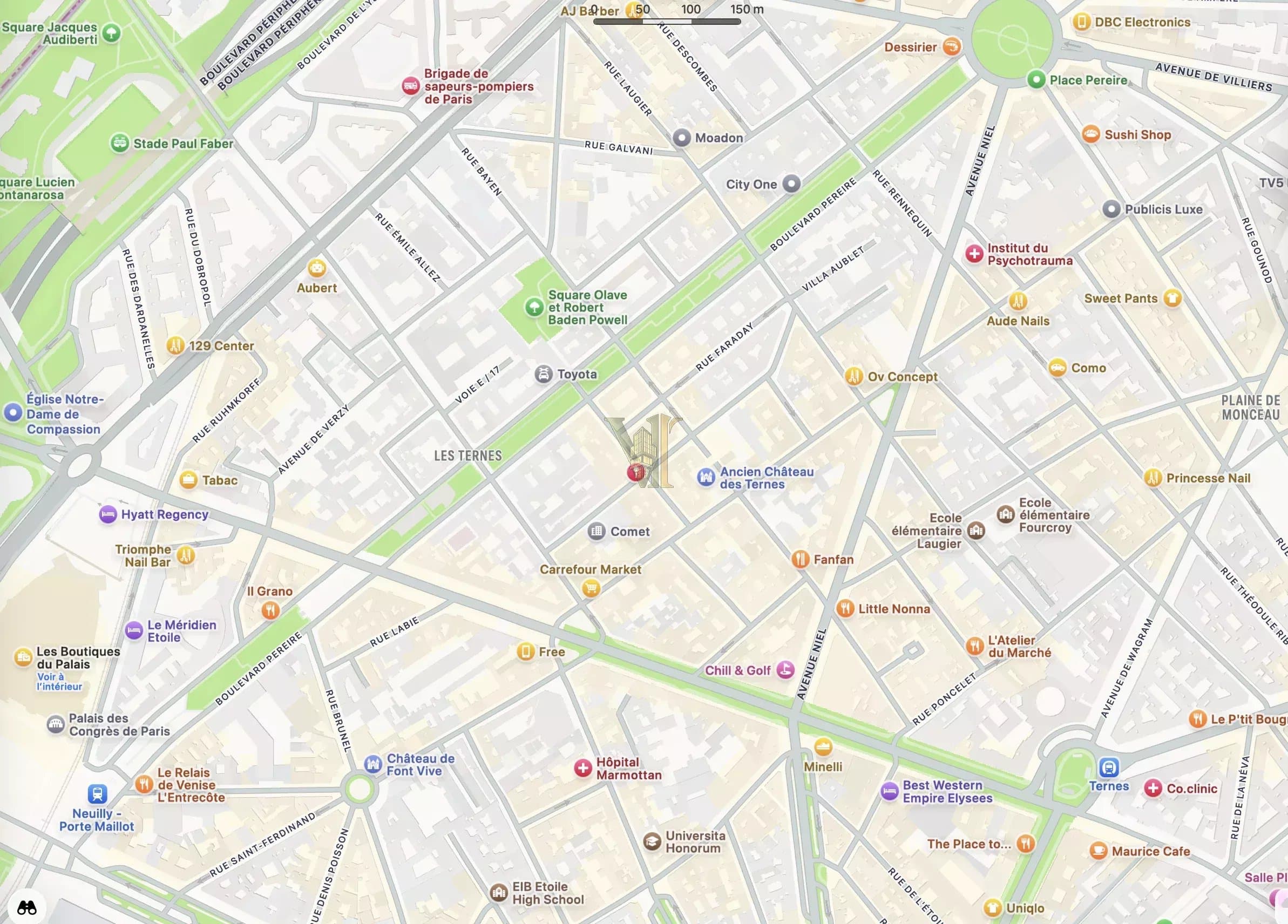 Local commercial avec extraction – Ternes, Paris 17ème