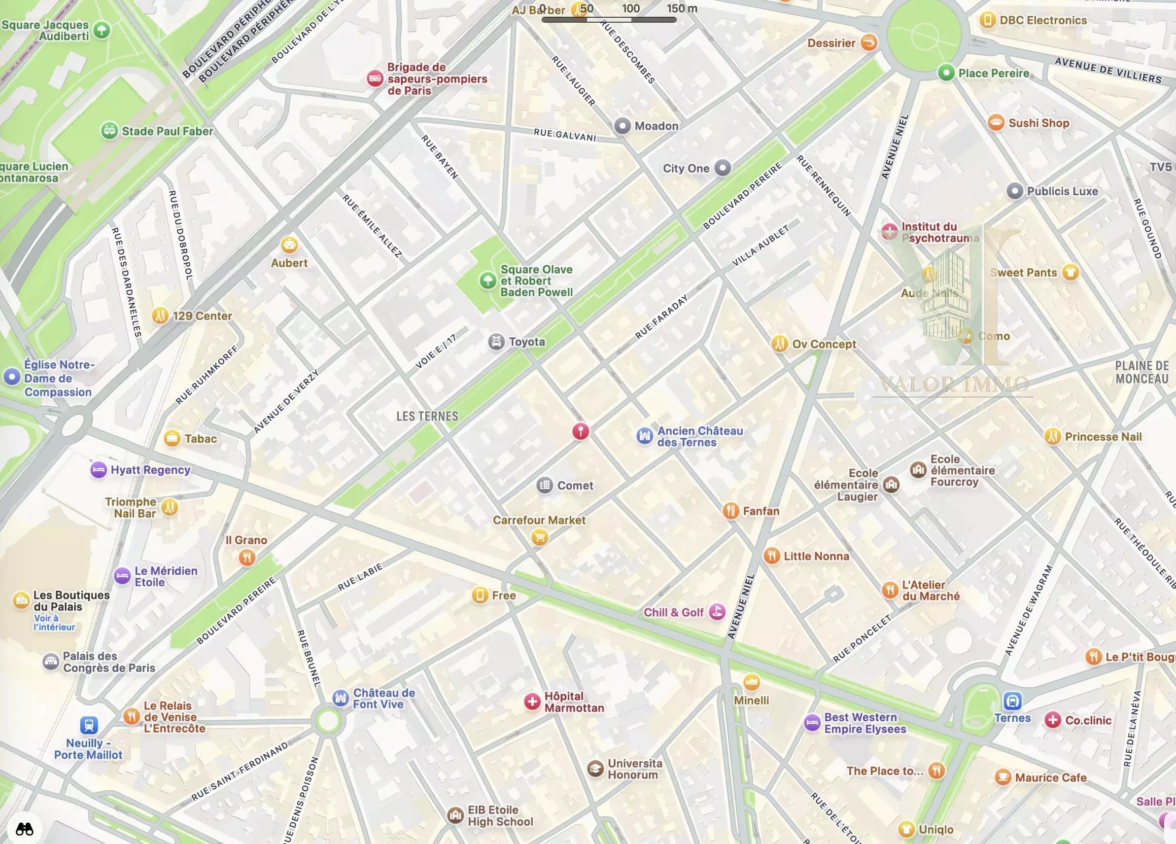 Local commercial avec extraction – Ternes, Paris 17ème