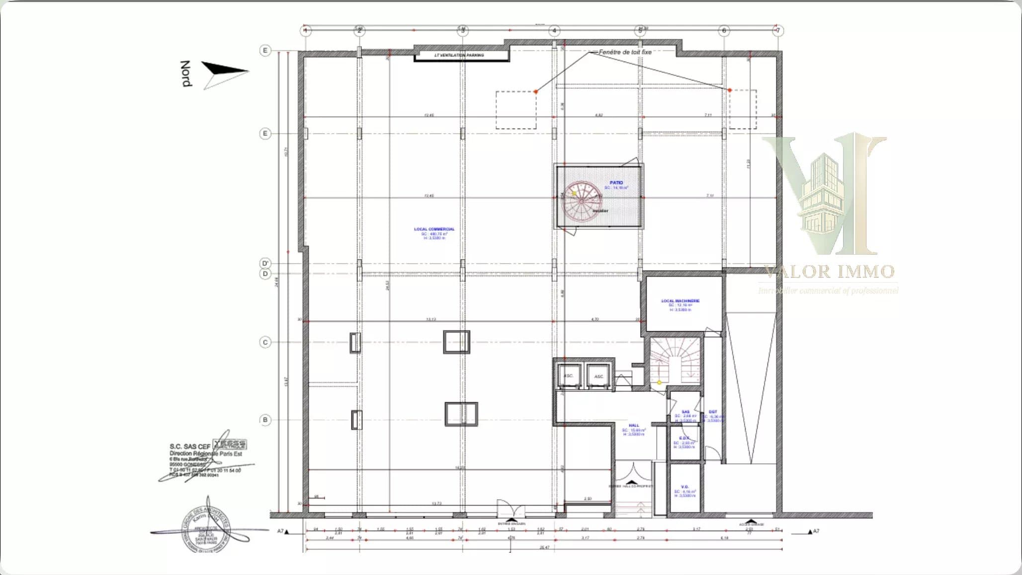 Local Commercial de 472 m² à Charonne, Paris 20ème