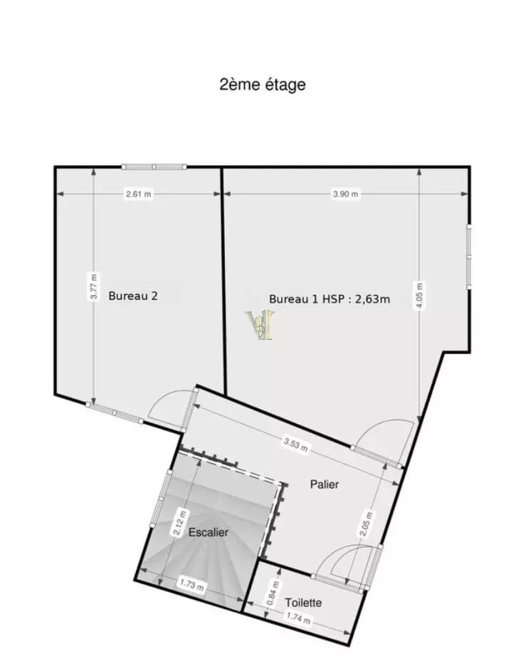 À louer – Hôtel particulier de bureaux- R+3  – 165 m² – Paris 17ᵉ — Plaine-Monceau · Paris 17ème — réf. VI-18 — photo 11